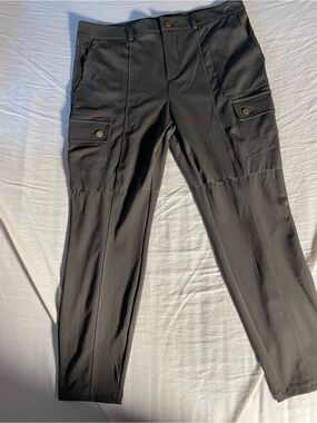 HALARA Black Cargo Trousers with Utility Pockets